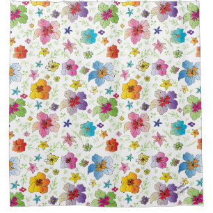 Modern Flower Floral Pattern Colourful Art
