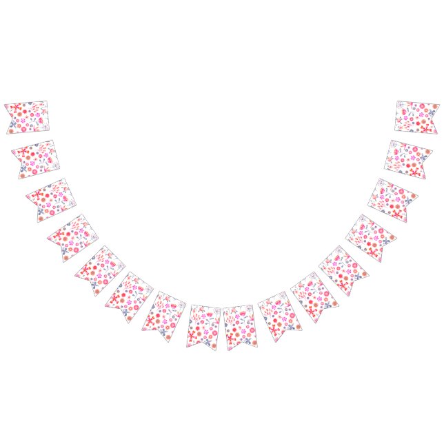 Modern Flower Garden Bunting Flags (All)