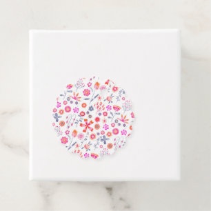 Modern Flower Garden Favour Tags
