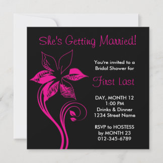 Modern Flower Invitation