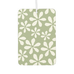 Modern Flower Pattern Chic Sage Green Girly Floral Air Freshener