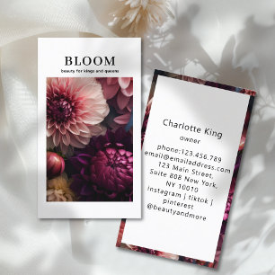 Modern Flower QR Code Business Card