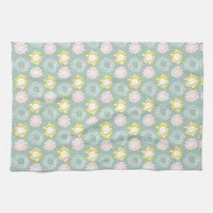 Modern Flowers II Kitchen Towel