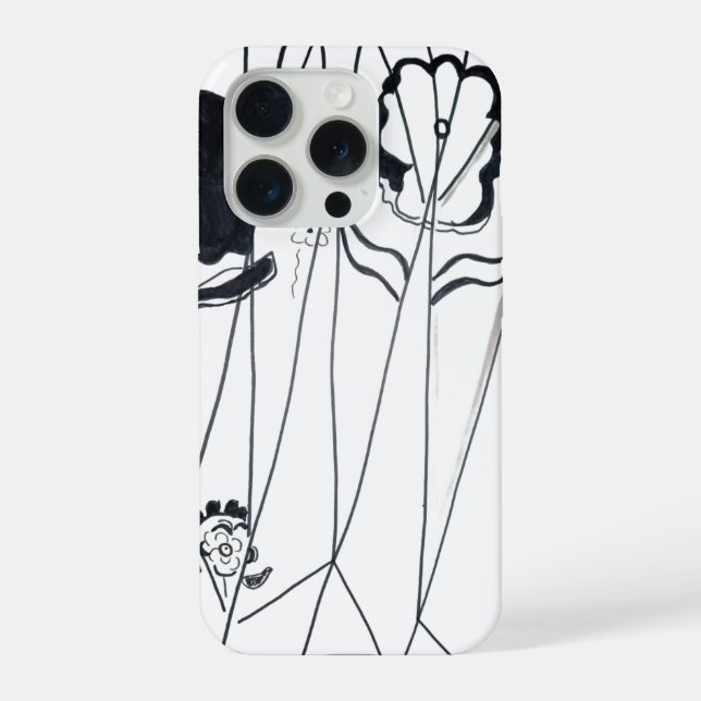 Modern flowers iPhone case (Back)