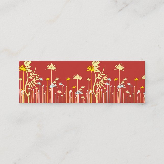Modern Flowers Mommy Calling Card (Front)