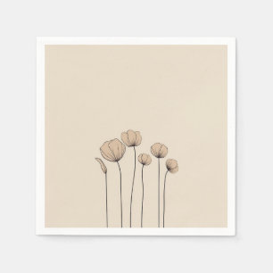 Modern flowers Napkins