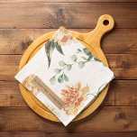 Modern Flowers Yellow & Kraft Personalized Gift Kitchen Towel<br><div class="desc">This beautiful modern watercolor flowers design features bright and cheerful yellow blooms arranged in a lovely bouquet. The artwork is created using the delicate and translucent medium of watercolor, which gives the flowers a soft and dreamy quality. The design can be personalized with a name of your choice, making it...</div>