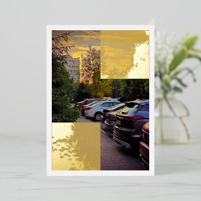 Modern Foil Urban Foil Invitation – Customizable (Standing Front)