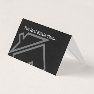 Modern Folded Real Estate Design Business Card