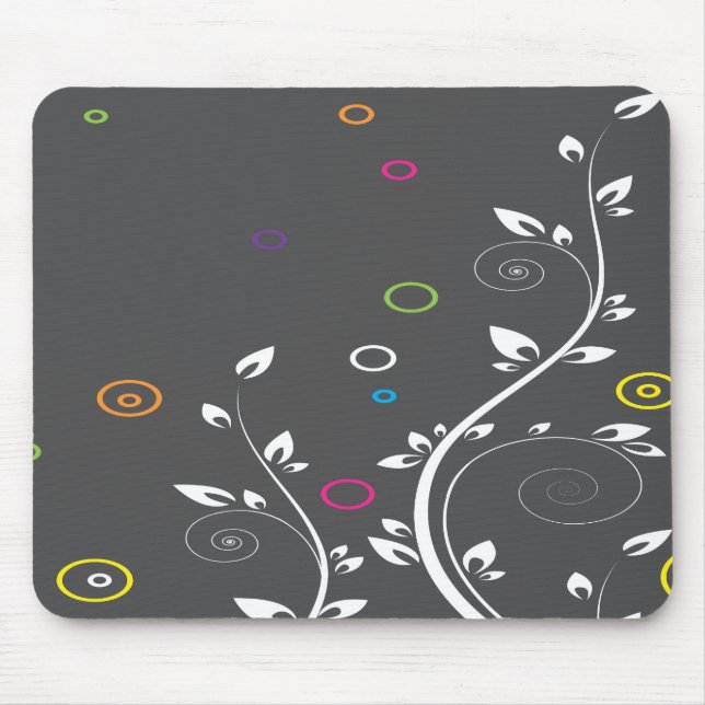 Modern Foliage Mouse Pad (Front)
