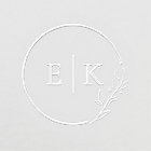 Modern Foliage Wedding Monogram