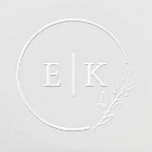 Modern Foliage Wedding Monogram