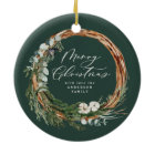 Modern foliage wreath photo Christmas green