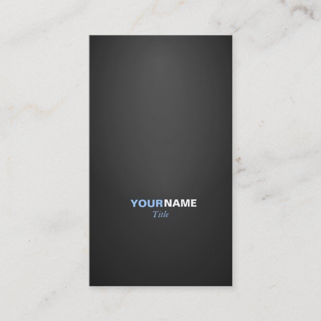 Modern font in two colours with 2 business card (Front)