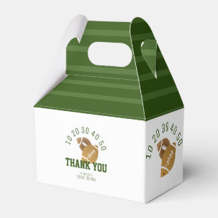 Modern Football Field  Favor Box