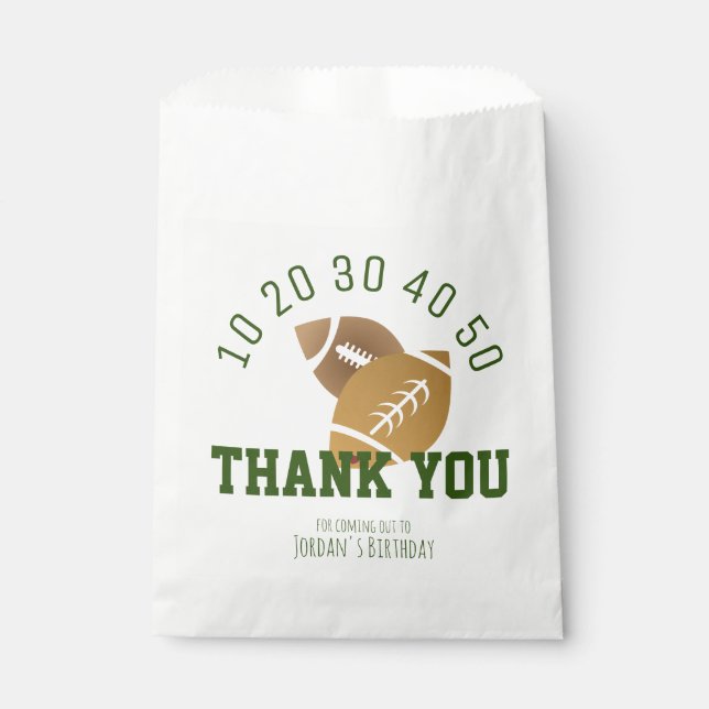 Modern Football Field  Favour Bag (Front)