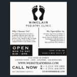 Modern Footprints, Podiatry Clinic, Podiatrist Flyer<br><div class="desc">Modern Footprints,  Podiatry Clinic,  Podiatrist Advertising Flyer by The Business Card Store.</div>