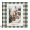 Modern Forest Green Plaid Rustic Photo Christmas  