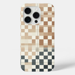 Modern Four-Quadrant Gradient Chequered Phone Case