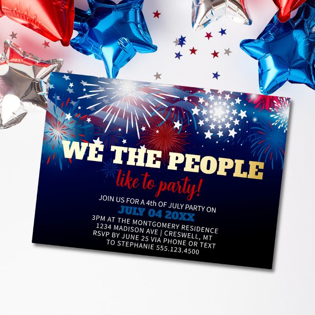 Modern Fourth of July Party Patriotic (Creator Uploaded)