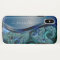 Modern Fractal Blue Handwritten Name