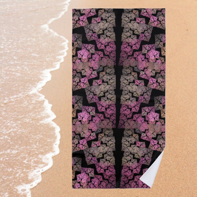 Modern fractal pattern beach towel (Creator Uploaded)