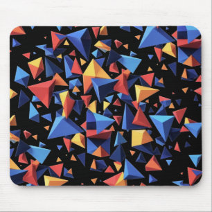 Modern Fragment Grid Mouse Pad