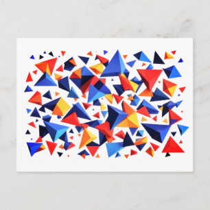 Modern Fragment Grid Postcard
