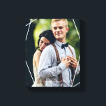 Modern Frame Canvas Print<br><div class="desc">Full bleed photo canvas featuring a stylish geometric frame. Personalize it with your wedding date,  a name,  or any text of your choice for a beautiful and unique piece of wall art.</div>