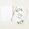 Modern Frame Greenery Ivory Gold Floral Wedding