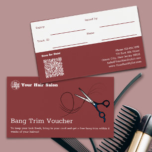 Modern Free Bang Trim Voucher Card