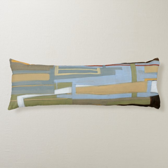 Modern Free Expression Painting by Norman Wyatt Body Pillow (Front)