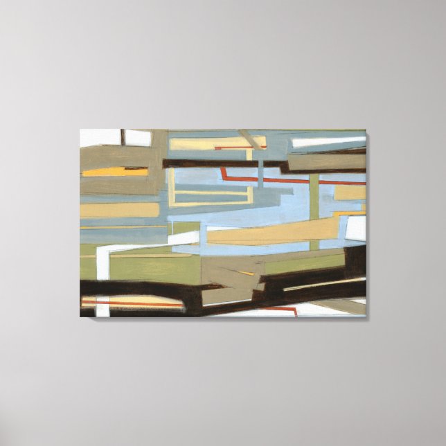 Modern Free Expression Painting by Norman Wyatt Canvas Print (Front)