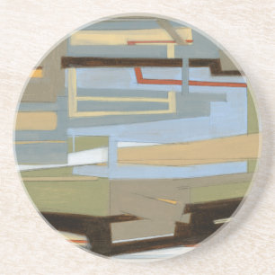 Modern Free Expression Painting by Norman Wyatt Coaster