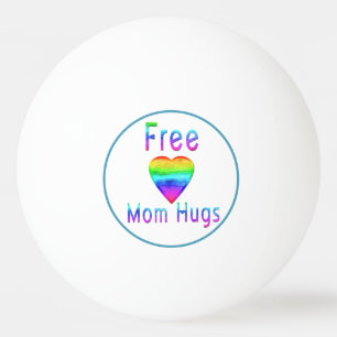 Modern Free Mom Hugs LGBT Ping Pong Ball