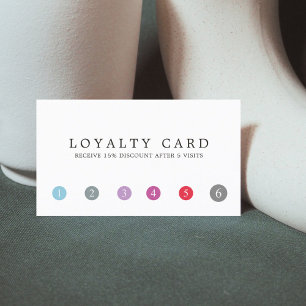 Modern Fresh Colourful Beauty Salon Loyalty Card
