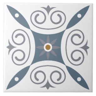 Modern fresh Italian white, grey interior design Tile