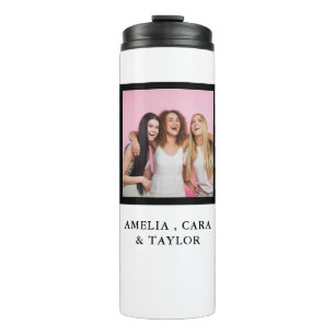 Modern Friend Collage Photos Simple Thermal Tumbler