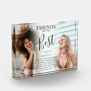 Modern FRIENDS are the Best Keepsake Photo Block
