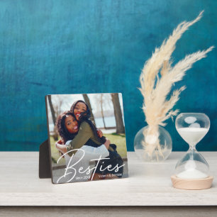Modern Friendship Photo Gift Plaque