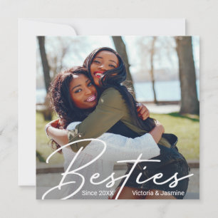 Modern Friendship Photo Gift Thank You Card