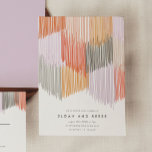 Modern Fringe Wedding Invitation<br><div class="desc">This modern fringe design gives a playful nod to fiesta or the chicest soirée of them all! The colours are vibrant,  playful,  and inviting with the right amount of sophistication. Customize the colour on the backside in the Customize Further option.</div>
