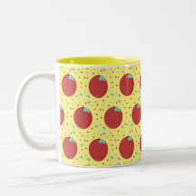 Modern Fruit Apple Pattern  Sweet