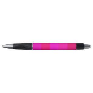 Modern Fuchsia, Raspberry Red, Deep Pink Stripes Pen