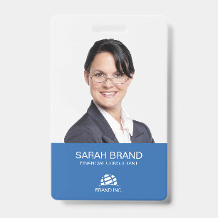 Modern Full Photo Business ID Badge