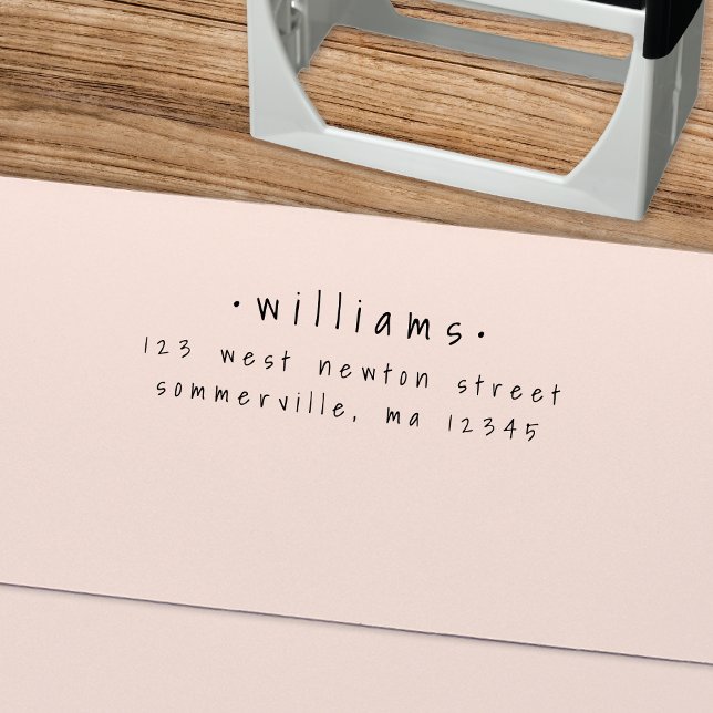 Modern Fun Casual Handwriting Return Address Stamp (Creator Uploaded)
