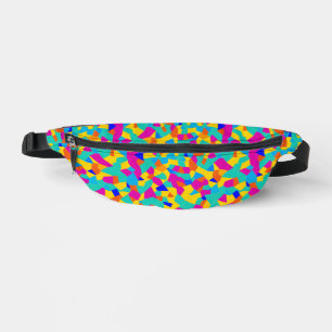 Modern Fun Colourful Geometric Rainbow Abstract  Fanny Pack