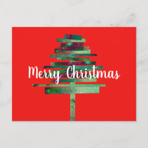 Modern fun colourful presents Christmas Holiday Postcard