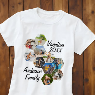  Modern Fun Custom 9 Images Collage Family Photos T-Shirt