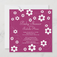 Modern & Fun Flowers Floral Baby Shower